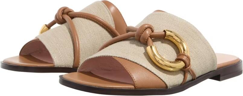 Coccinelle Sandalen Carmy Canvas Bi in beige