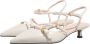 Coccinelle Sandalen met hak Fernanda in wit - Thumbnail 2