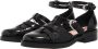 Coccinelle Sandalen sam Shiny in zwart - Thumbnail 1
