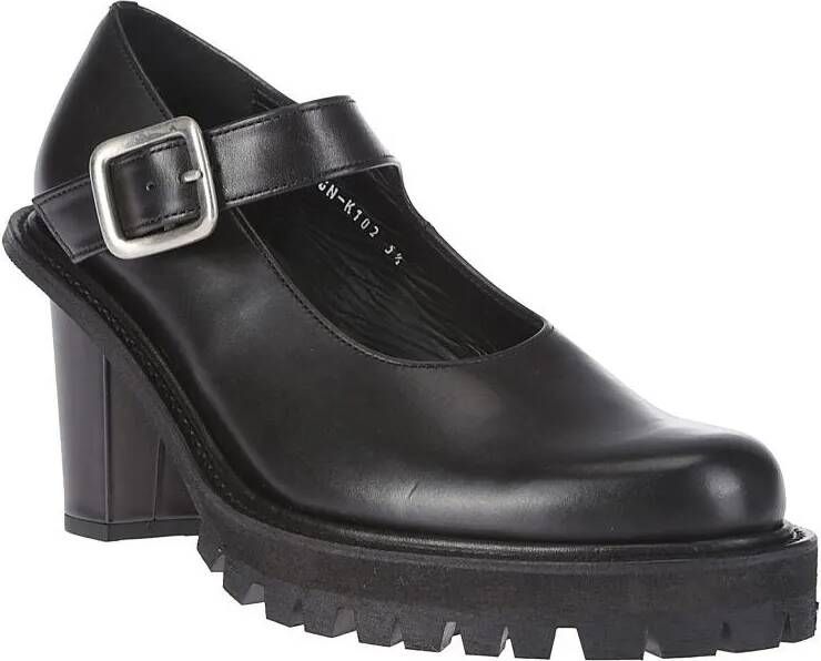 Comme des Garcons Hoge hakken Leather Mary Janes in zwart