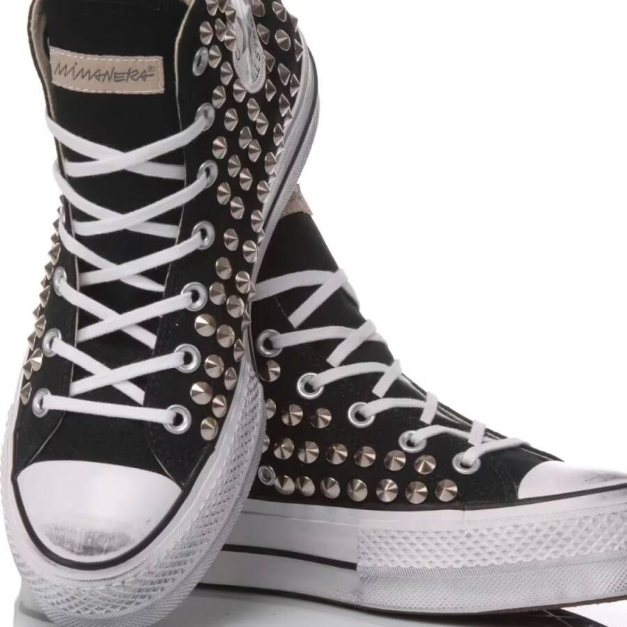 Converse Low-Top Sneakers Platform Black in grijs