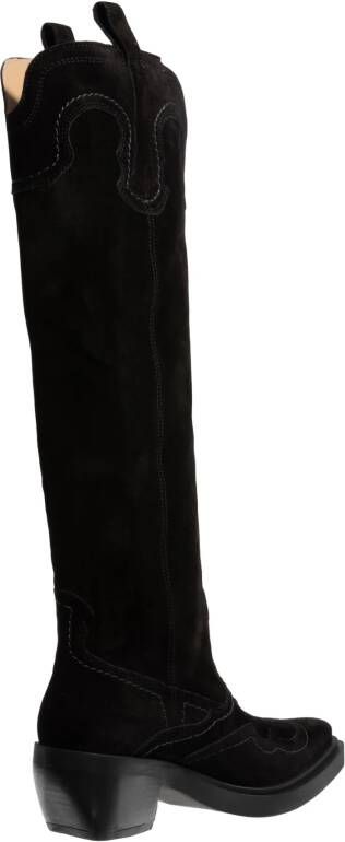 COPENHAGEN STUDIOS Cowboylaarzen Dames Cph286 Maat: 37 Materiaal: Suède Kleur: Zwart - Foto 6