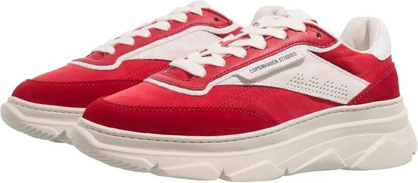 Copenhagen Low-Top Sneakers CPH56 Material Mix in rood