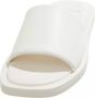 Copenhagen Shoes Suede Slip-On Klompen met Plateauhak White Dames - Thumbnail 2