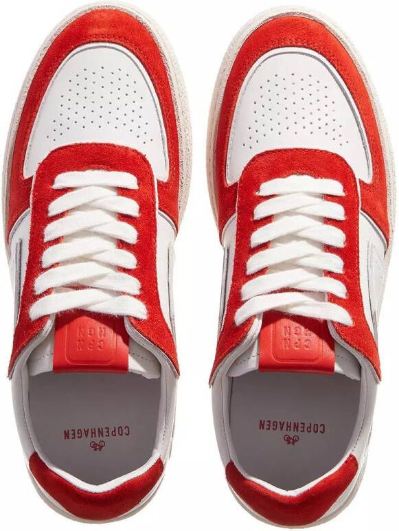 Copenhagen Sneakers CPH264 leather mix white red in rood