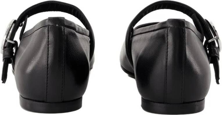 Coperni Ballerinas Flat Shoes Black in zwart