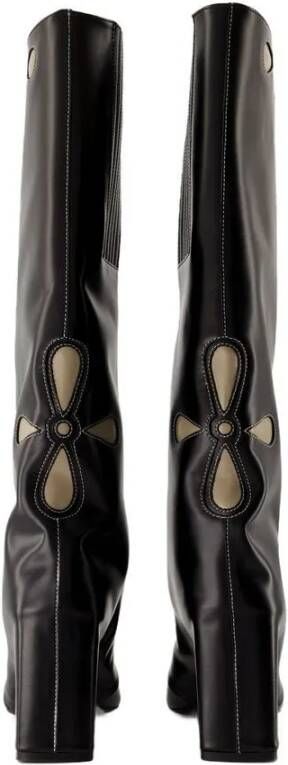 Coperni Boots Petal Bridge Boots Leather Black in zwart