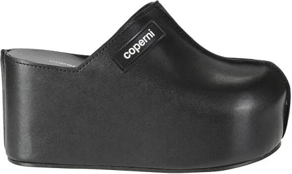 Coperni Sandalen Synthetic Leather Wedge Slipper in zwart