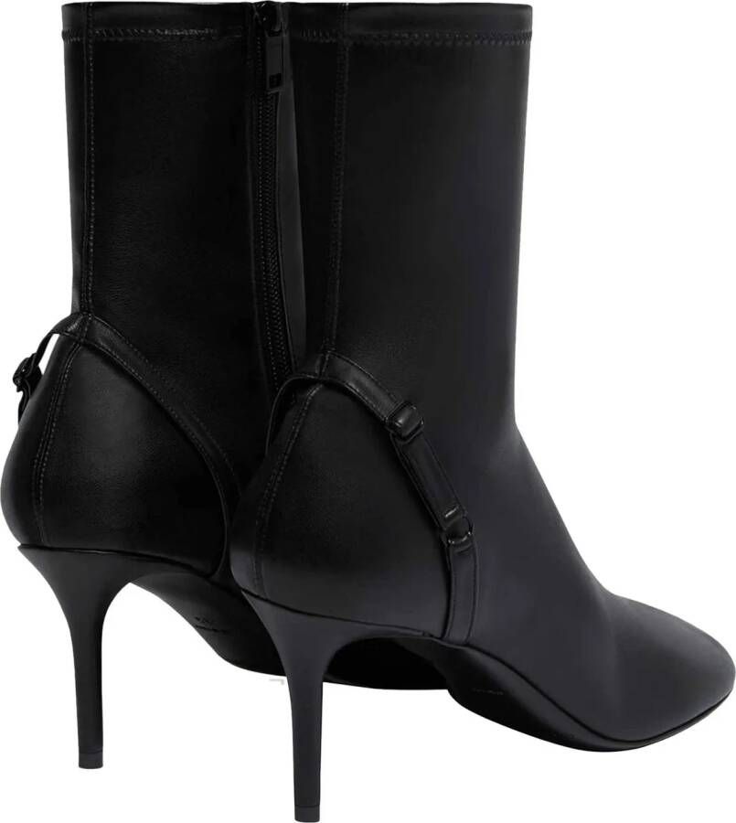 Courrèges Boots & laarzen Oblique Leather Effect Boots in zwart