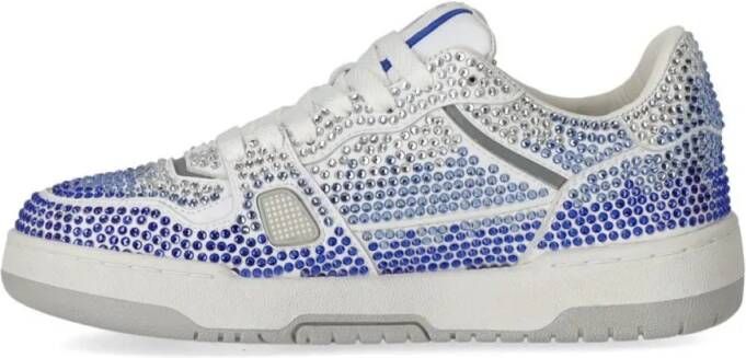 CRIME LONDON Low-Top Sneakers Off Court Og Blue Sneaker With Rhinestones in blauw