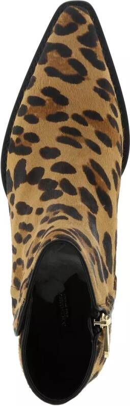 Dolce&Gabbana Boots & laarzen Animal Print Ankle Boots Leather in bruin