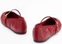 Dolce&Gabbana Gathered Lambskin Ballerinas With Gold Logo Detail in rood - Thumbnail 1