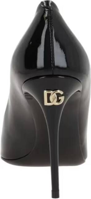 Dolce&Gabbana Hoge hakken Black Patent Leather Pumps in zwart