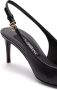 Dolce&Gabbana Hoge hakken Black Leather Slingbacks in zwart - Thumbnail 1