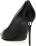 Dolce & Gabbana Zwarte puntige pumps met DG-detail - Thumbnail 2