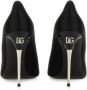 Dolce&Gabbana Hoge hakken Satin Décolleté in zwart - Thumbnail 1