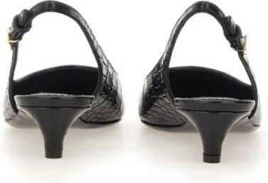 Dolce&Gabbana Hoge hakken Slingback With Logo in zwart
