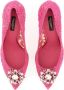 Dolce&Gabbana Hoge hakken Taormina Lace Pumps in roze - Thumbnail 1