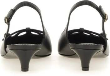 Dolce&Gabbana Hoge hakken Tassel Slingback Shoe in zwart