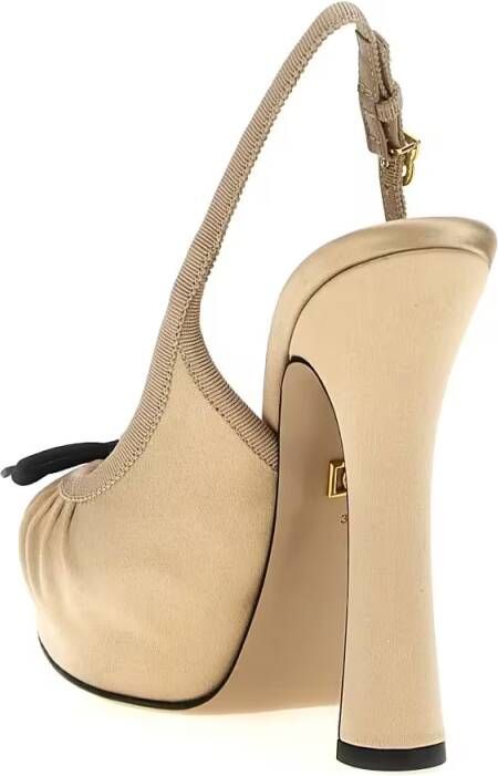 Dolce&Gabbana Hoge hakken 'Vally' Slingback in beige