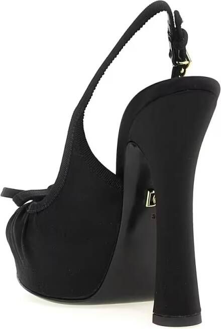 Dolce&Gabbana Hoge hakken 'Vally' Slingback in zwart