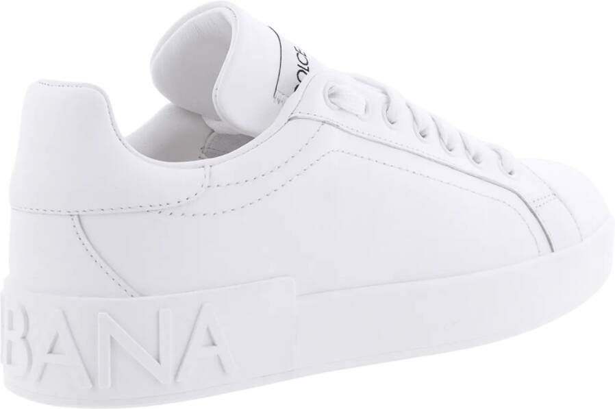 Dolce&Gabbana Low-Top Sneakers Dames Portofino Sneaker Wit in wit