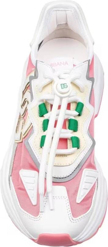 Dolce&Gabbana Low-Top Sneakers Dynamic Daymaster Sneakers In Nylon And Calfskin in wit