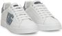 Dolce&Gabbana Low-Top Sneakers Leather Sneakers With Denim Accents in wit - Thumbnail 2