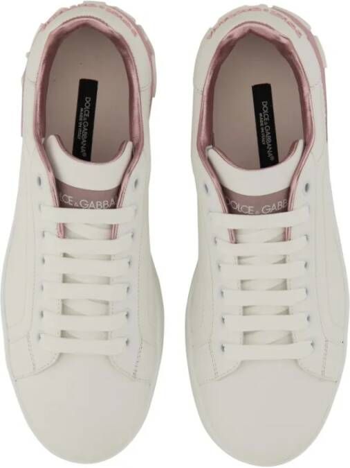 Dolce&Gabbana Low-Top Sneakers Sneaker Portofino in wit