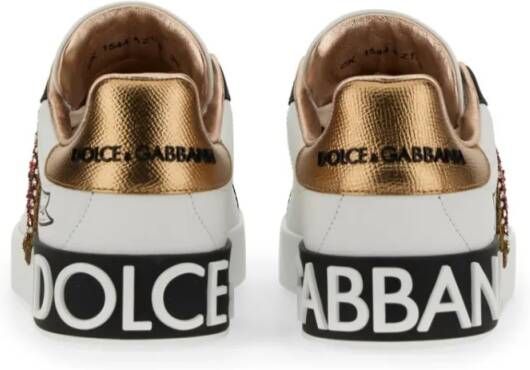 Dolce&Gabbana Low-Top Sneakers Sneaker Portofino in wit