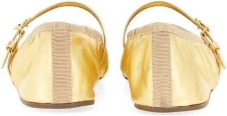 Dolce&Gabbana Mordoré Nappa Ballerina in goud