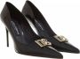 Dolce & Gabbana Zwarte hak Décolleté met uitgesneden DG-logo Black Dames - Thumbnail 2