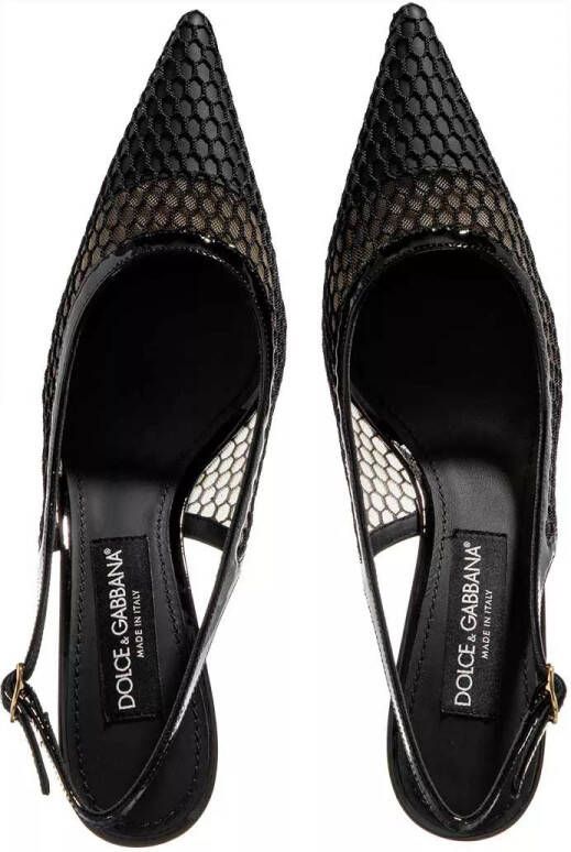 Dolce&Gabbana Pumps & high heels Mesh Slingback Pumps in zwart