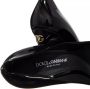 Dolce & Gabbana Zwarte Pumps van Lakleer met Gouden Logo Plaque Black Dames - Thumbnail 2