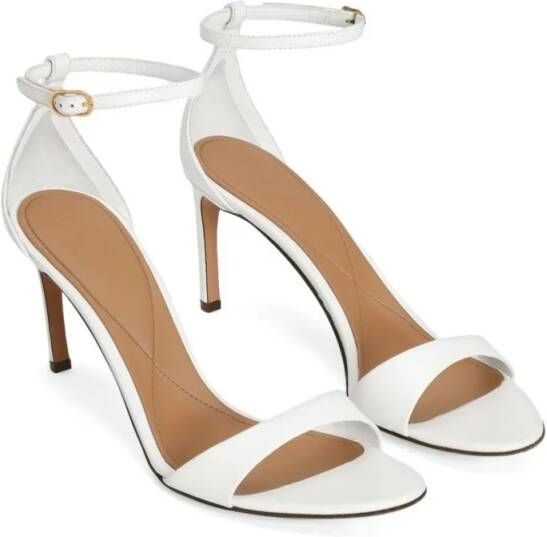 Dolce&Gabbana Sandalen Delicate White Sandals With Ankle Strap in wit