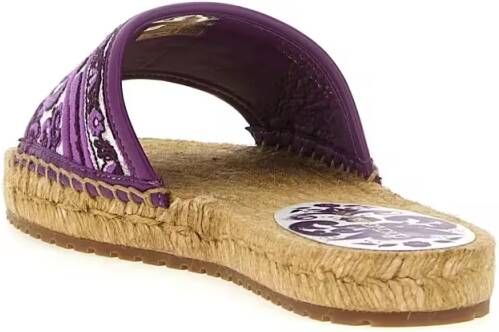 Dolce&Gabbana Sandalen Embroidery Espadrilles in paars