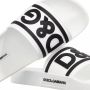 Dolce & Gabbana Slip-on Rubberen Sandalen White Dames - Thumbnail 2
