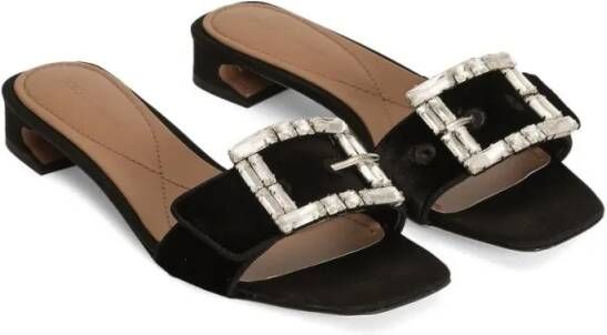 Dolce&Gabbana Sandalen Open-Toe Sandals With Buckle Detail in zwart