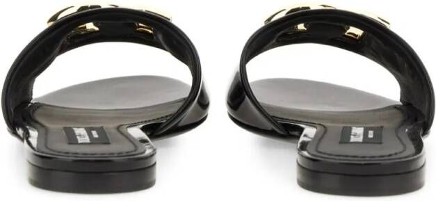 Dolce&Gabbana Sandalen Sandalo Con Logo in zwart