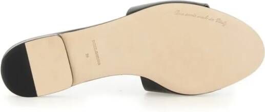 Dolce&Gabbana Sandalen Slide Sandal With Logo in zwart