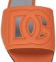 Dolce & Gabbana DG Millennials leren slippers Oranje - Thumbnail 2