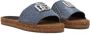 Dolce&Gabbana Slippers & Mules Dames Flower Power Blauw in blauw - Thumbnail 3