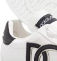 Dolce & Gabbana Witte Leren Sneakers Ronde Neus Vetersluiting White Dames - Thumbnail 3