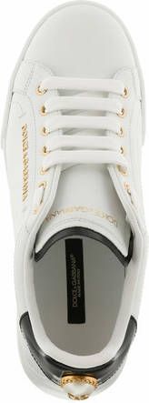 Dolce&Gabbana Sneakers White Leather Sneakers in wit