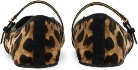 Dolce&Gabbana Velvet Ballerina in luipaardprint