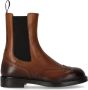 Doucal's Bruine Leren Chelsea Laars met Brogue Details Brown Dames - Thumbnail 2