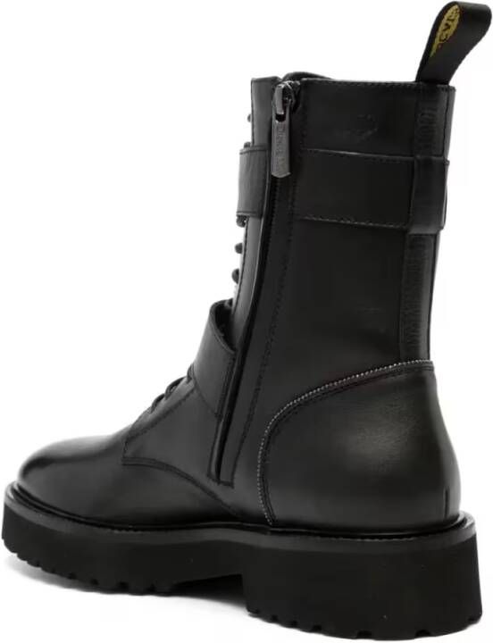 Doucal's Boots Double Buckle Ankle Boot in zwart