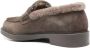 Doucal's Penny loafer voor dames van suède en schapenvacht | bruin Brown Dames - Thumbnail 2