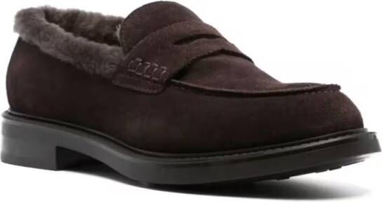 Doucal's Classic Slip-On Loafers in bruin