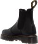 Dr. Martens Zwarte Leren Laarzen met Elastische Inzetstukken Black - Thumbnail 6
